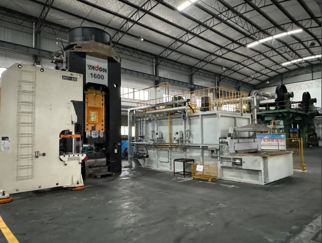 Aluminum forging press line at the Hetian Wuhu plant